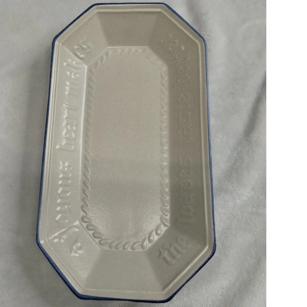 Pfaltzgraff Stoneware Tray A Joyous Heart Makes Home Taste Better‎ USA